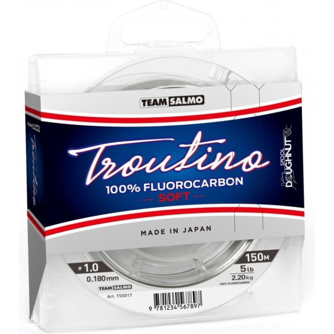 Леска монофильная Team SALMO Fluorocarbon Troutino Soft 150/023 TS5017-023